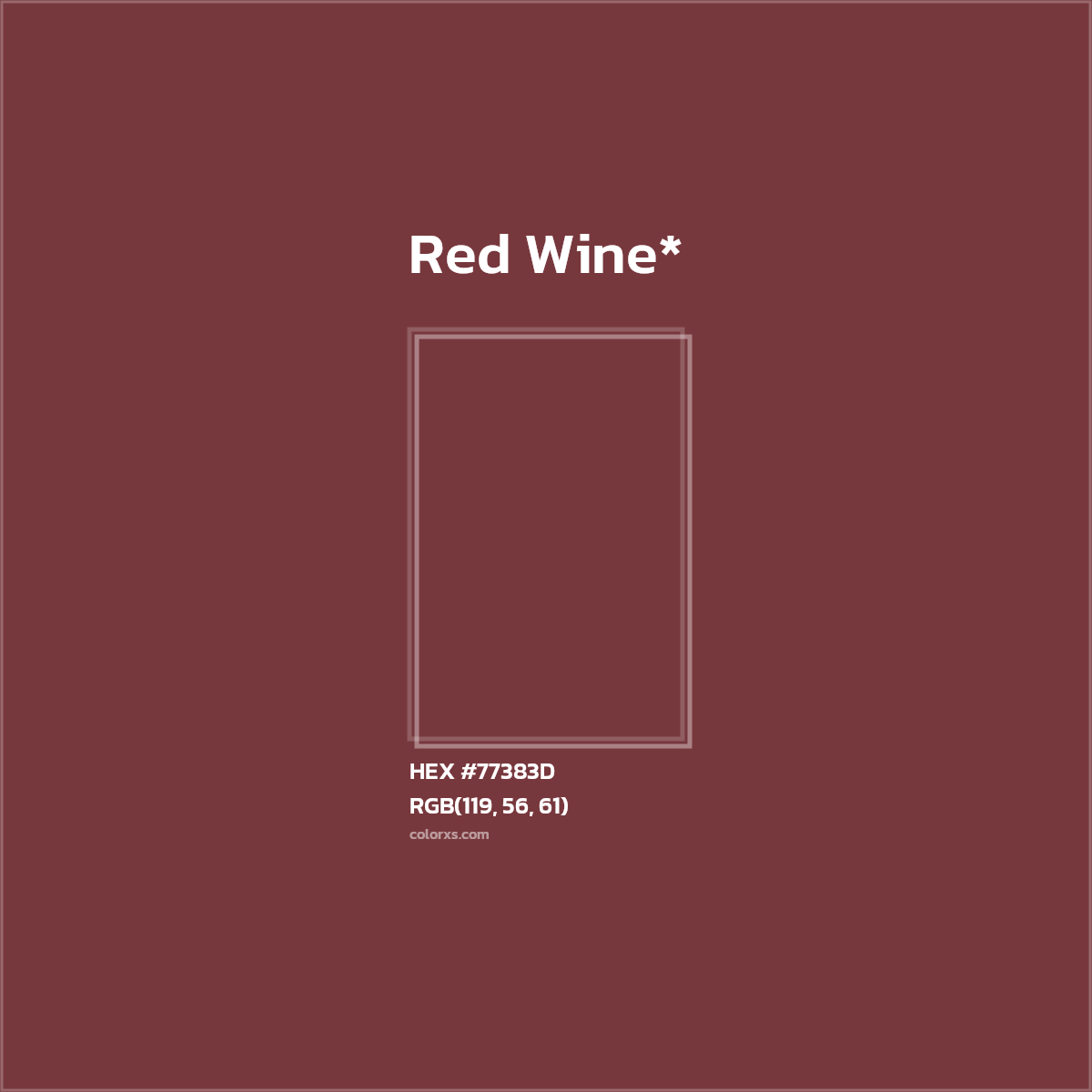 HEX #77383D Color Name, Color Code, Palettes, Similar Paints, Images