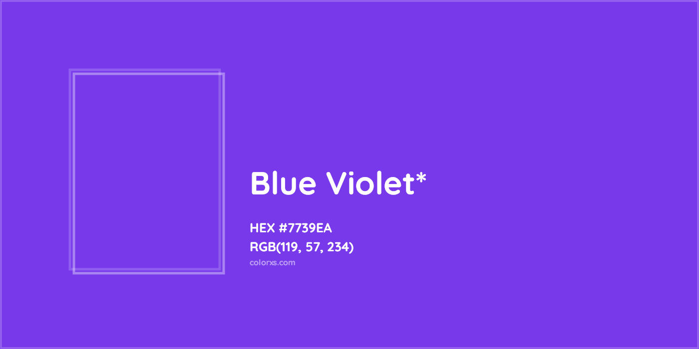 HEX #7739EA Color Name, Color Code, Palettes, Similar Paints, Images