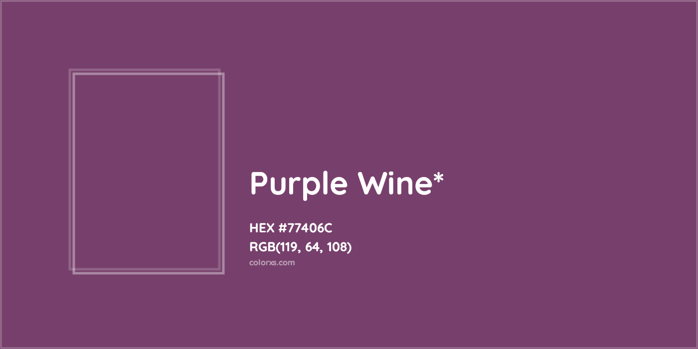 HEX #77406C Color Name, Color Code, Palettes, Similar Paints, Images