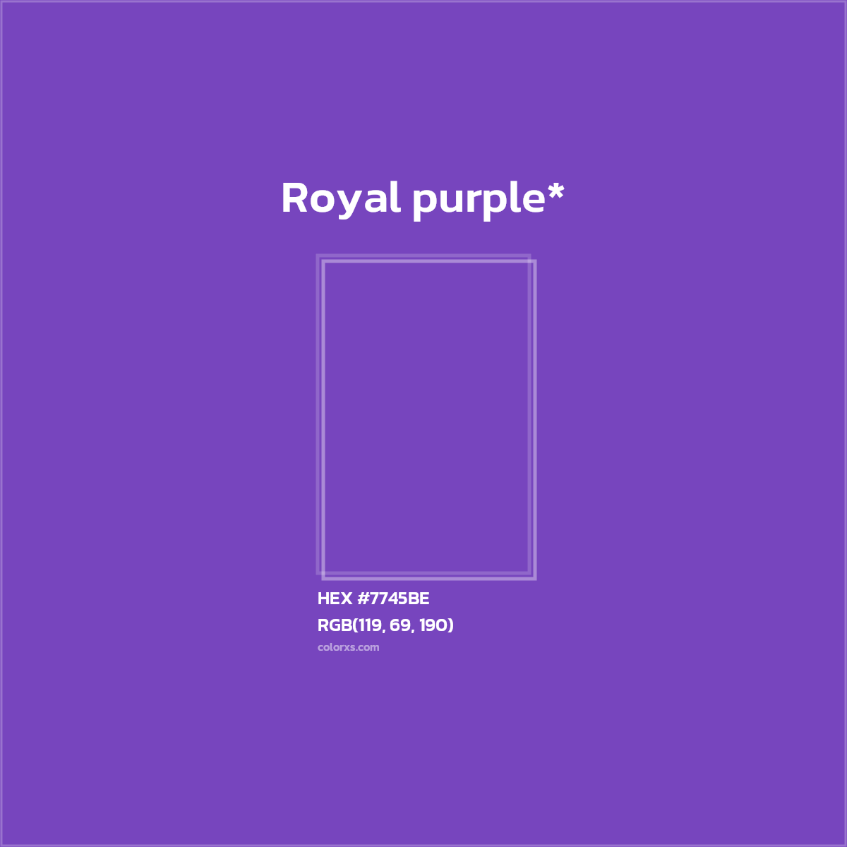 HEX #7745BE Color Name, Color Code, Palettes, Similar Paints, Images