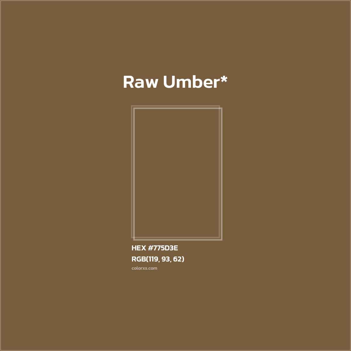 HEX #775D3E Color Name, Color Code, Palettes, Similar Paints, Images