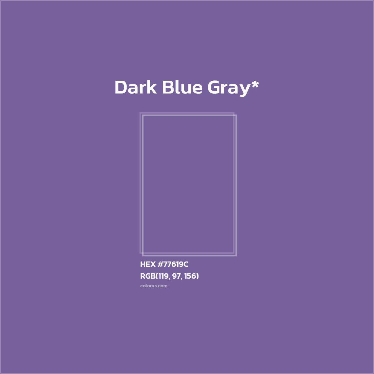 HEX #77619C Color Name, Color Code, Palettes, Similar Paints, Images