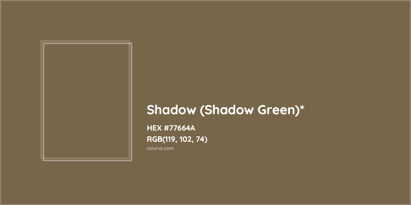 HEX #77664A Color Name, Color Code, Palettes, Similar Paints, Images