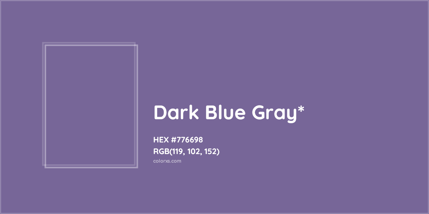 HEX #776698 Color Name, Color Code, Palettes, Similar Paints, Images