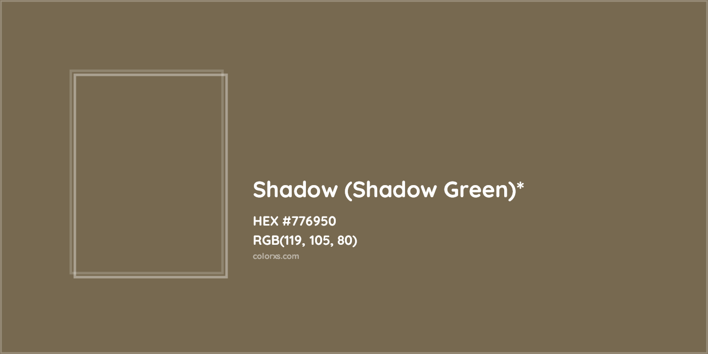 HEX #776950 Color Name, Color Code, Palettes, Similar Paints, Images