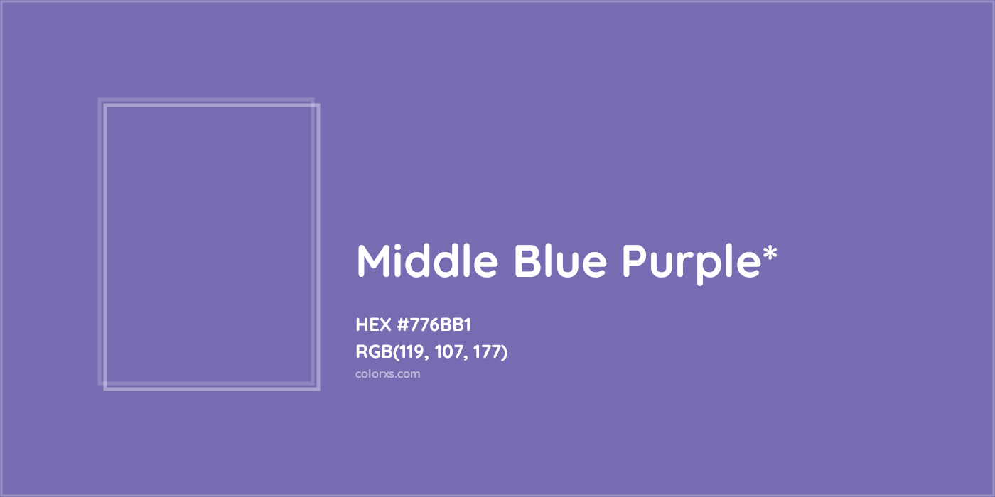 HEX #776BB1 Color Name, Color Code, Palettes, Similar Paints, Images