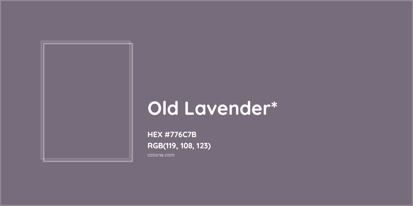 HEX #776C7B Color Name, Color Code, Palettes, Similar Paints, Images