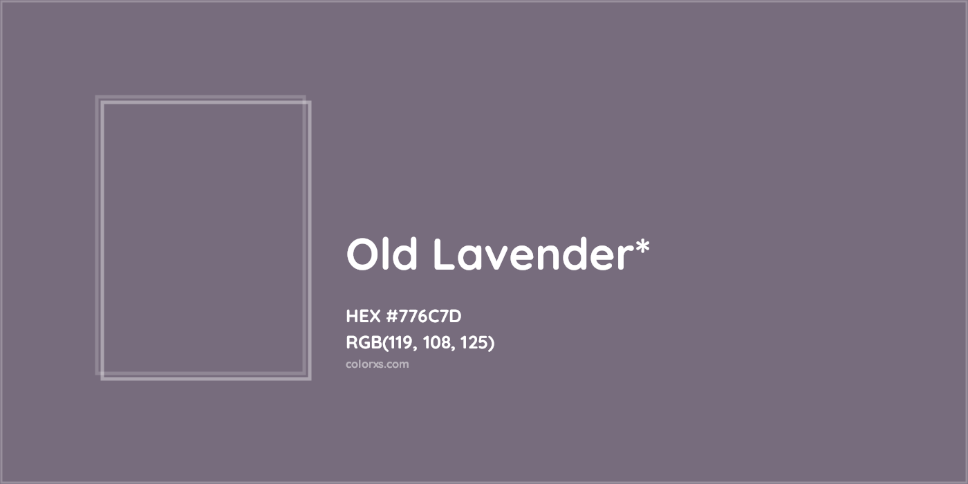 HEX #776C7D Color Name, Color Code, Palettes, Similar Paints, Images