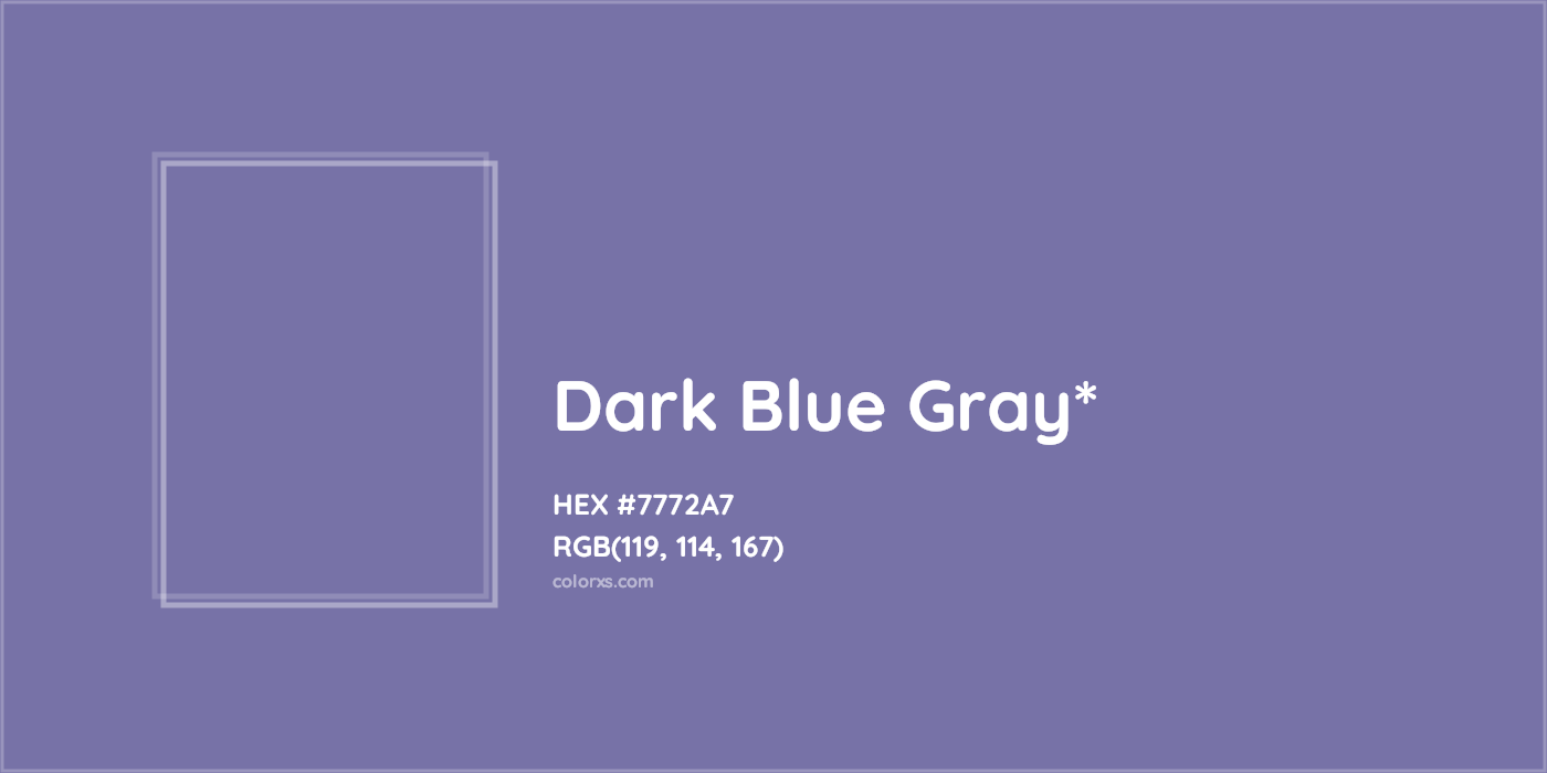 HEX #7772A7 Color Name, Color Code, Palettes, Similar Paints, Images