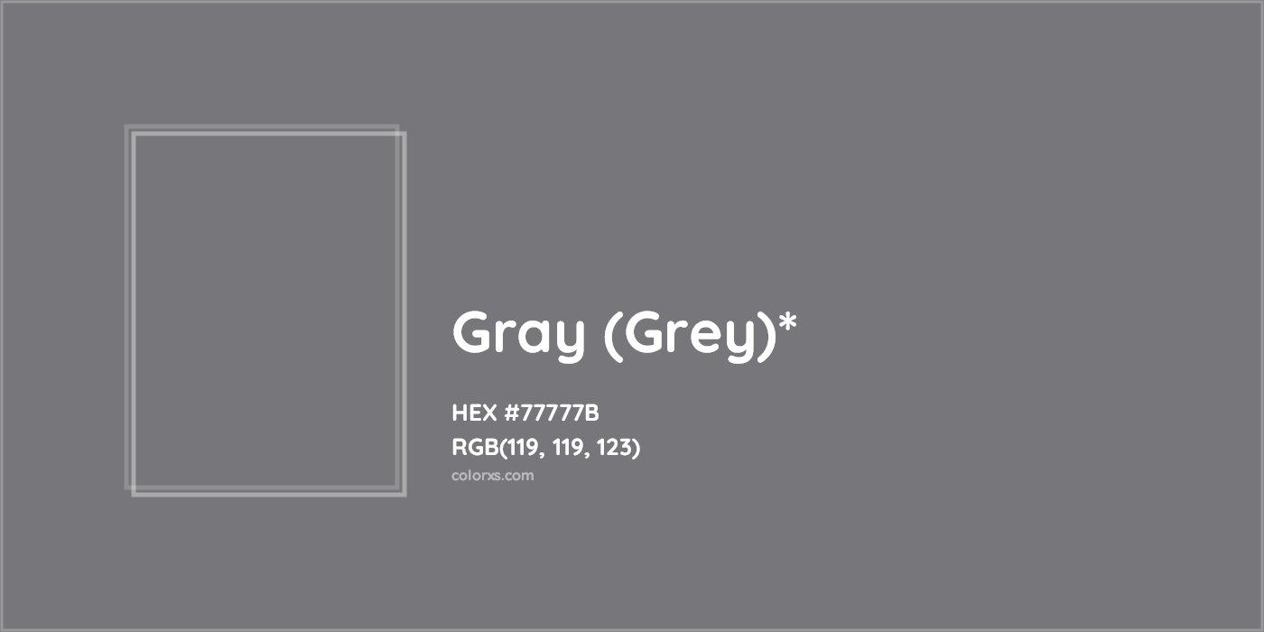 HEX #77777B Color Name, Color Code, Palettes, Similar Paints, Images