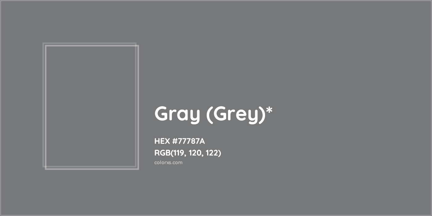 HEX #77787A Color Name, Color Code, Palettes, Similar Paints, Images