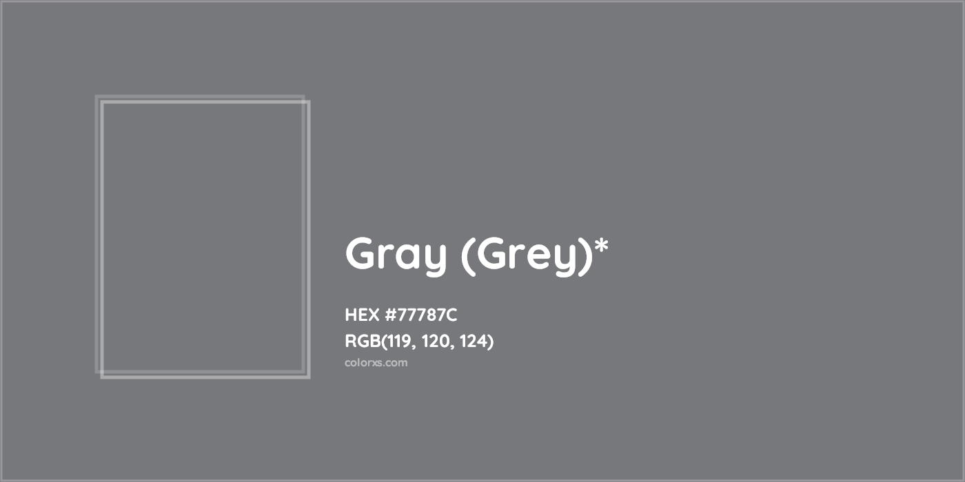 HEX #77787C Color Name, Color Code, Palettes, Similar Paints, Images