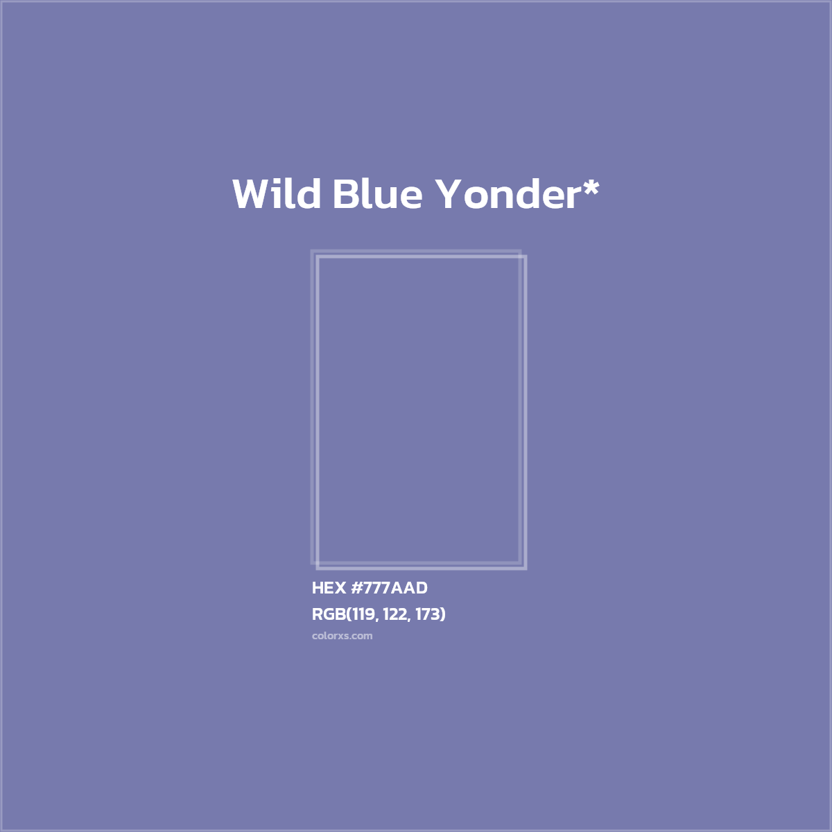 HEX #777AAD Color Name, Color Code, Palettes, Similar Paints, Images