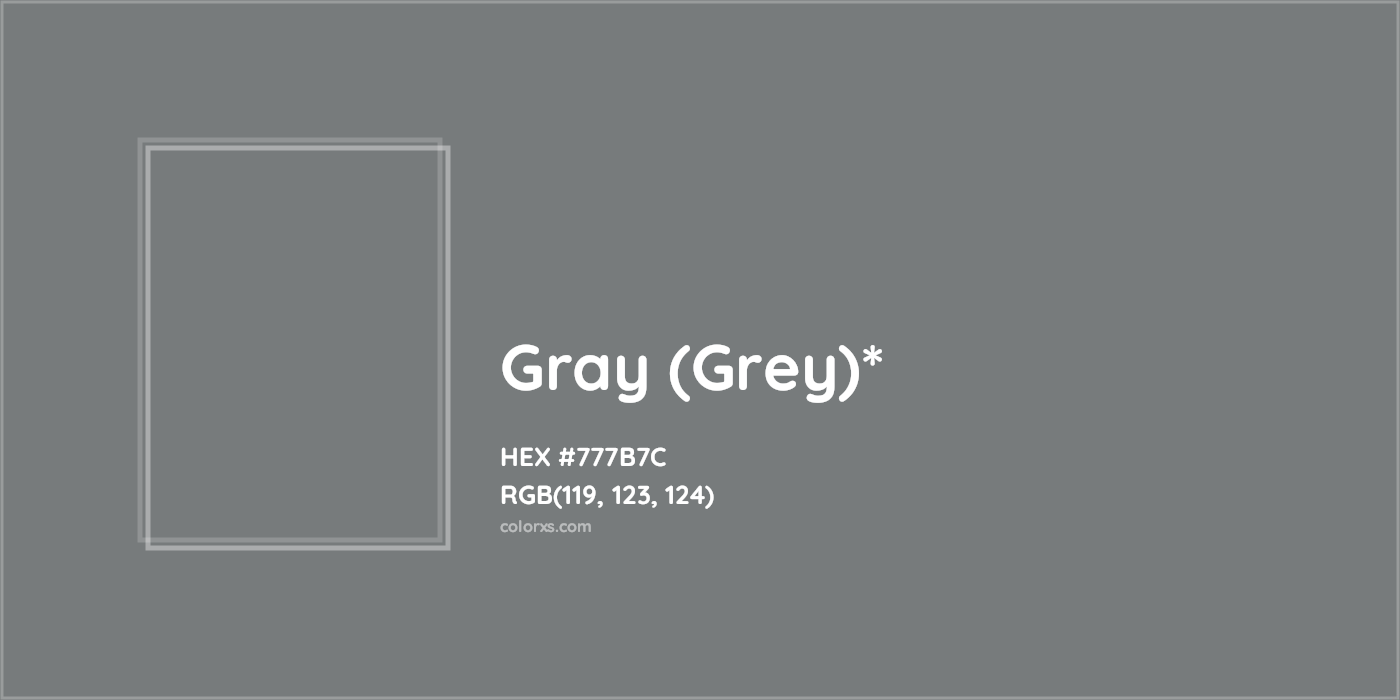 HEX #777B7C Color Name, Color Code, Palettes, Similar Paints, Images