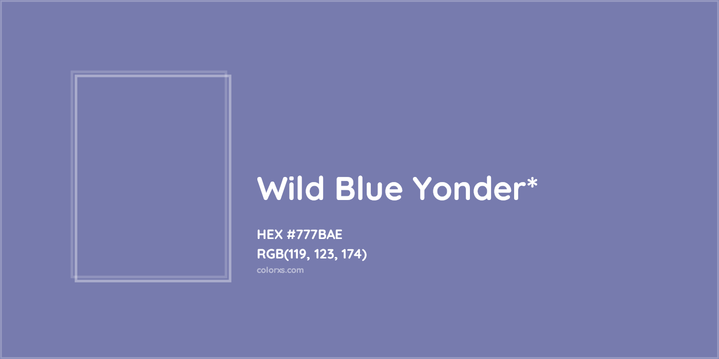 HEX #777BAE Color Name, Color Code, Palettes, Similar Paints, Images