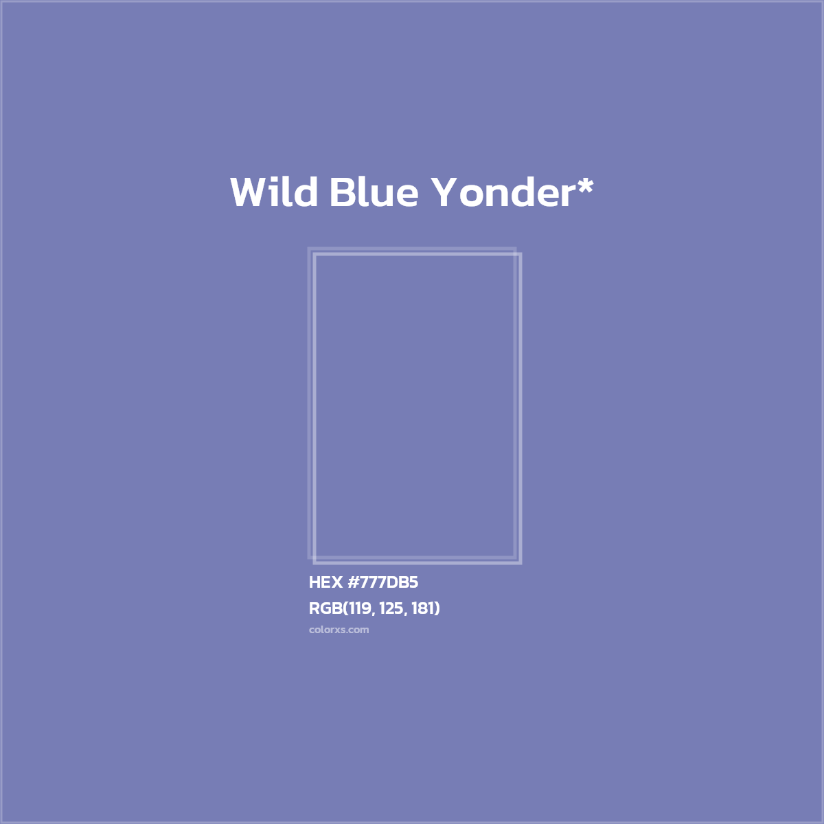 HEX #777DB5 Color Name, Color Code, Palettes, Similar Paints, Images