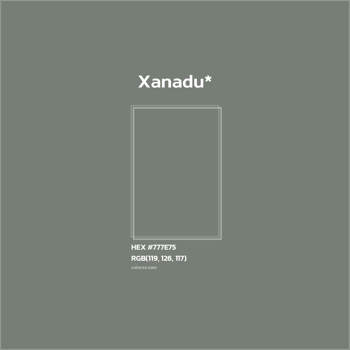 HEX #777E75 Color Name, Color Code, Palettes, Similar Paints, Images