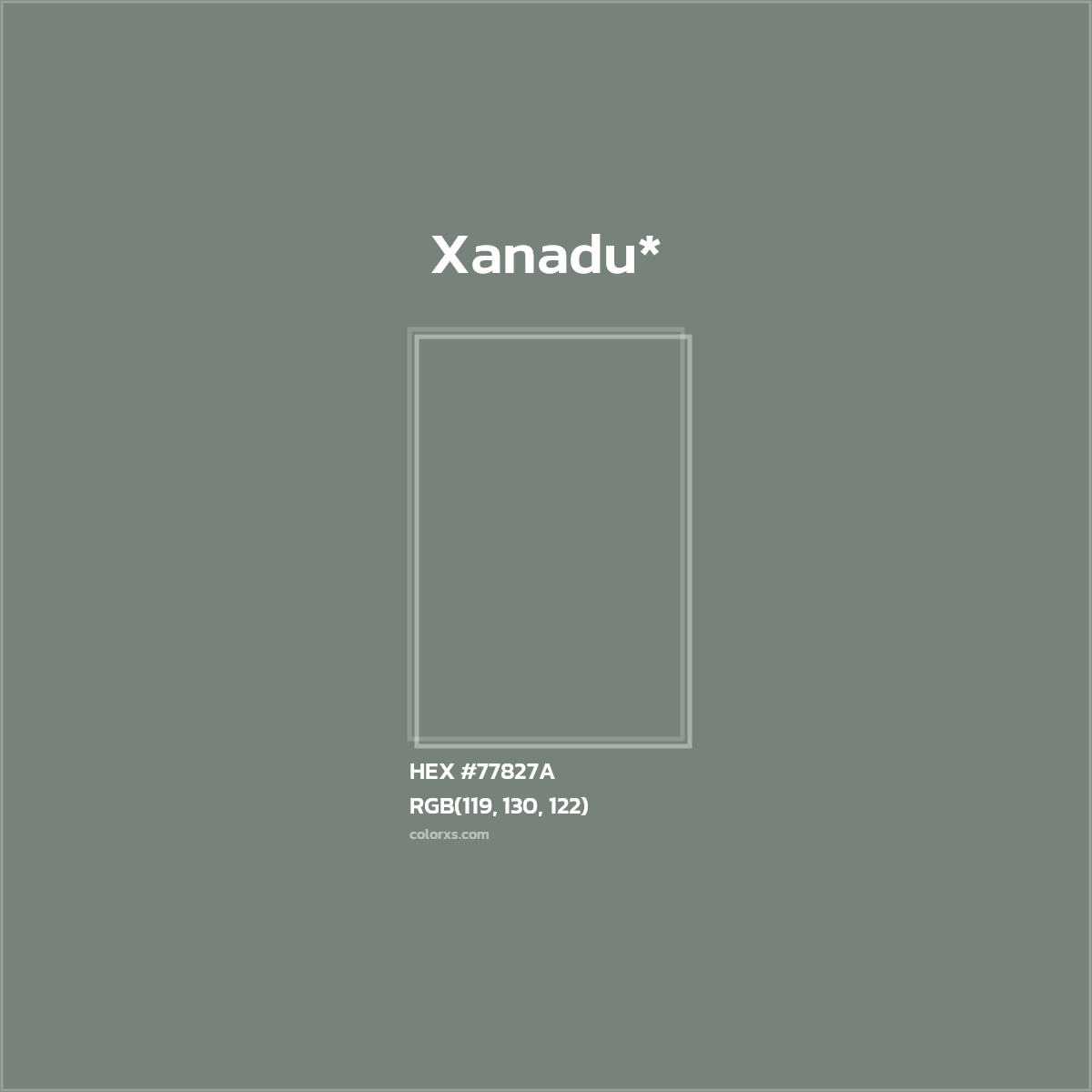 HEX #77827A Color Name, Color Code, Palettes, Similar Paints, Images