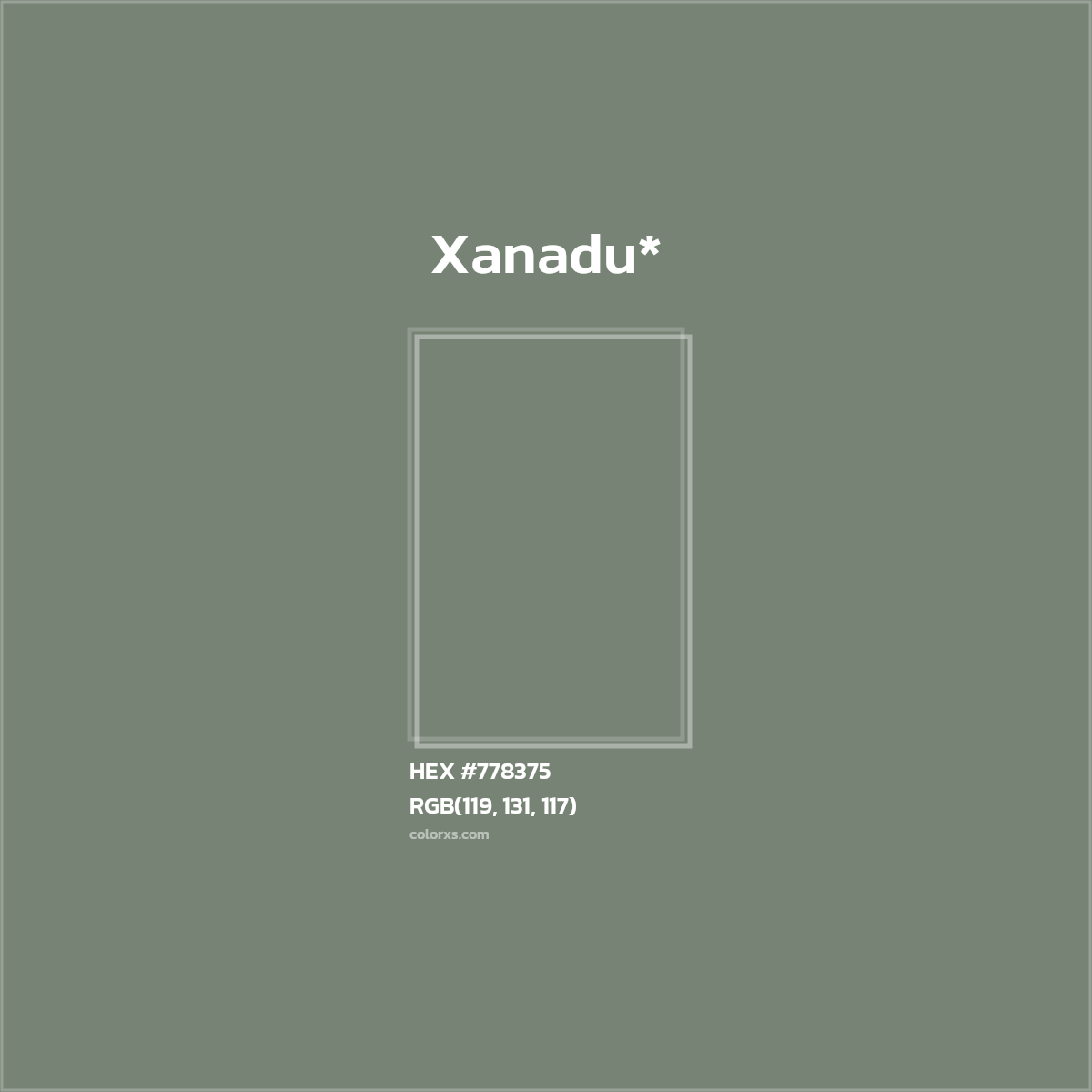 HEX #778375 Color Name, Color Code, Palettes, Similar Paints, Images