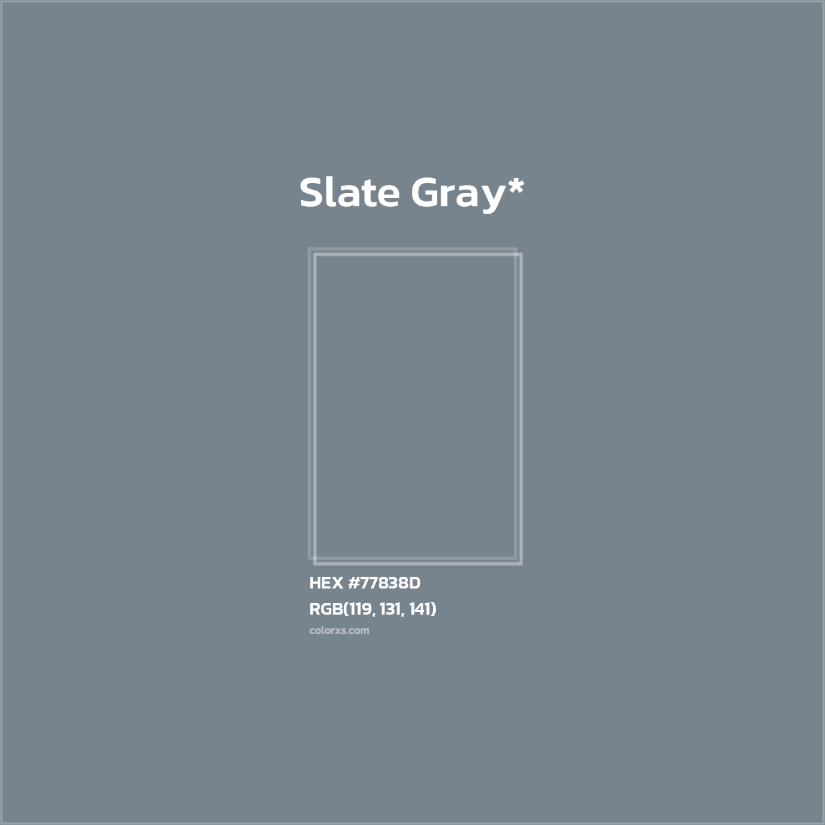 HEX #77838D Color Name, Color Code, Palettes, Similar Paints, Images