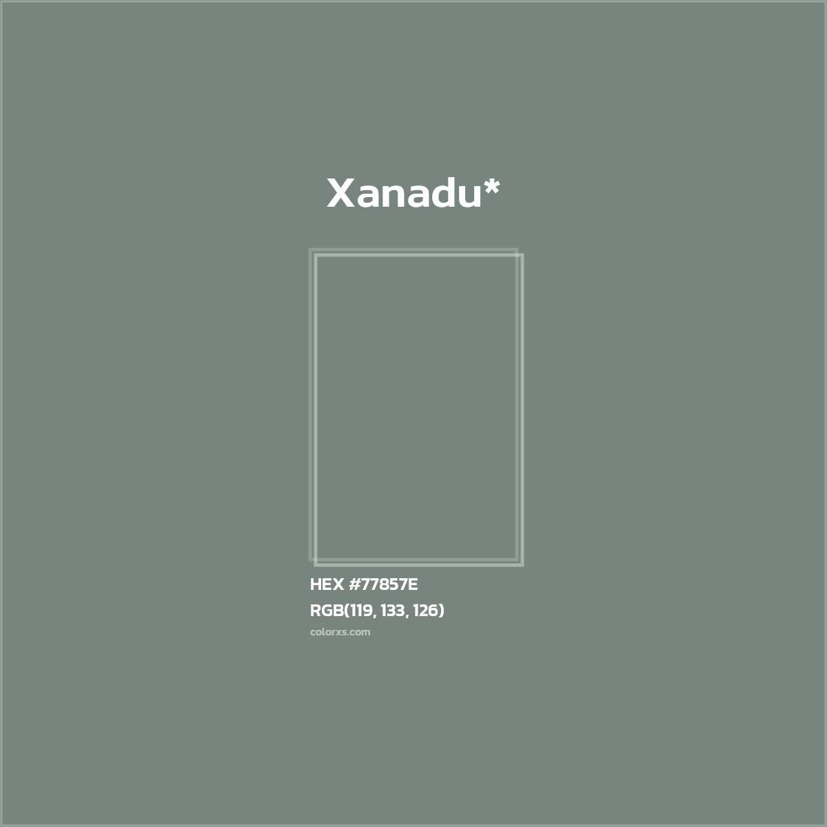 HEX #77857E Color Name, Color Code, Palettes, Similar Paints, Images
