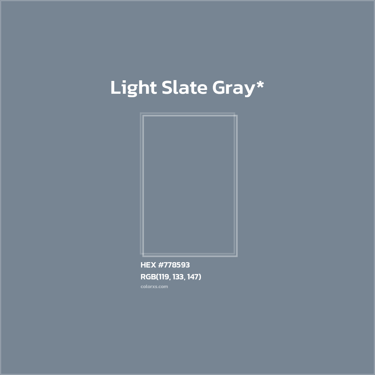 HEX #778593 Color Name, Color Code, Palettes, Similar Paints, Images