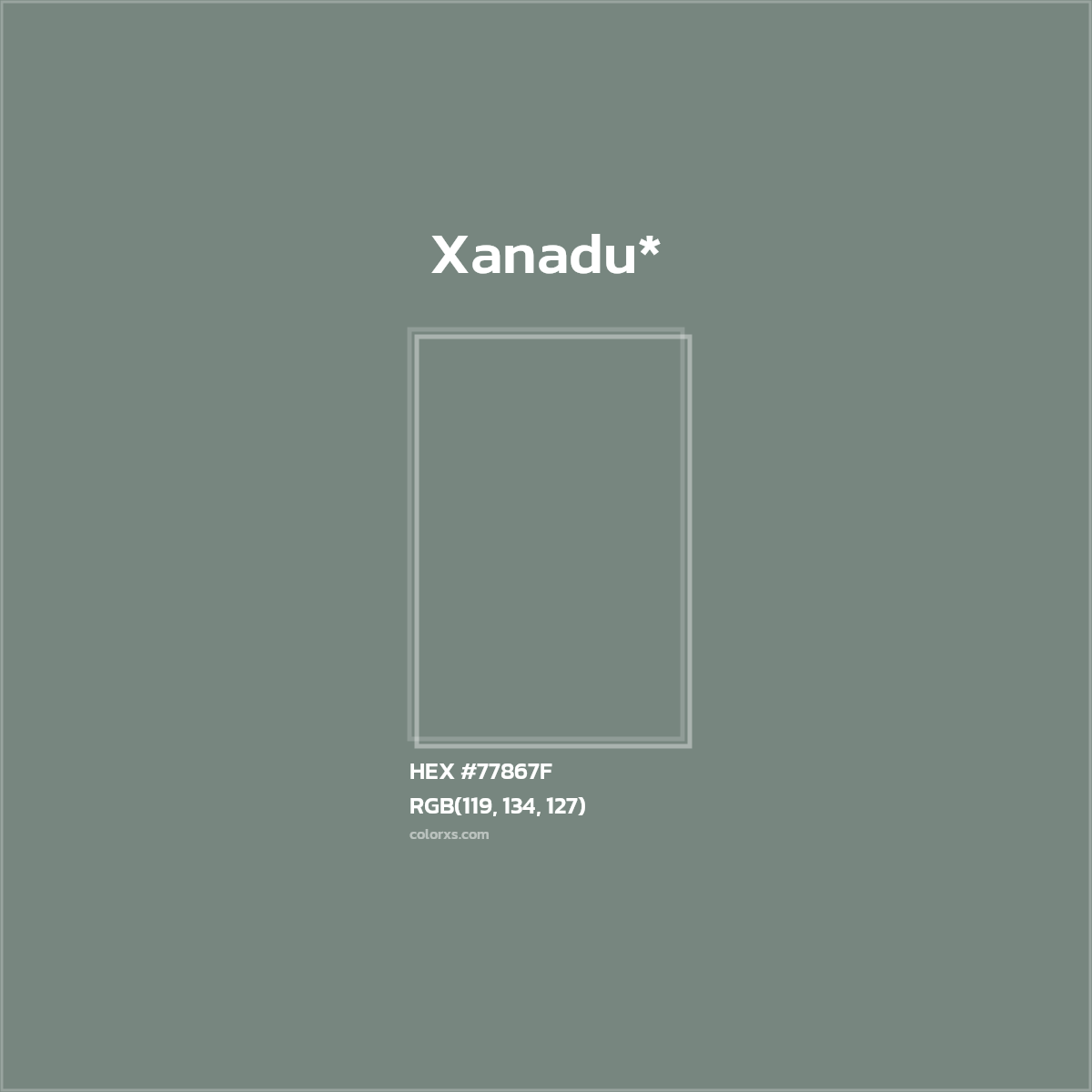 HEX #77867F Color Name, Color Code, Palettes, Similar Paints, Images