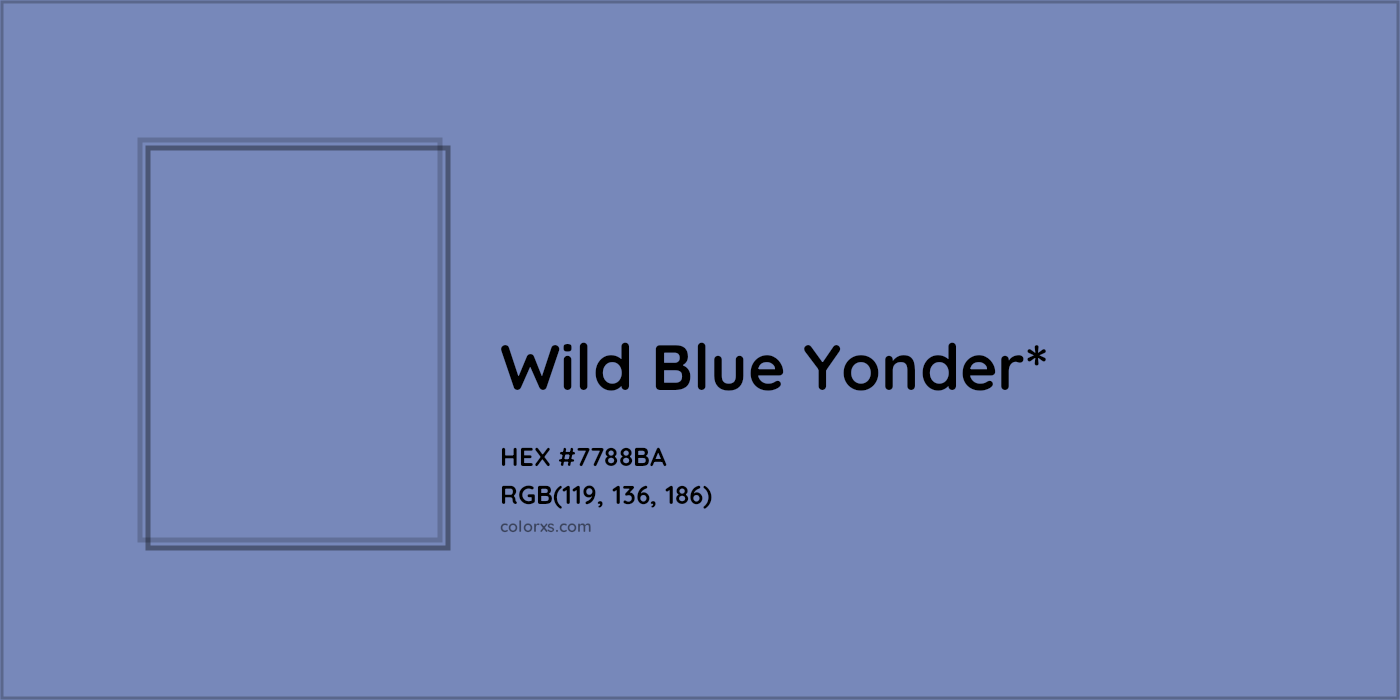 HEX #7788BA Color Name, Color Code, Palettes, Similar Paints, Images