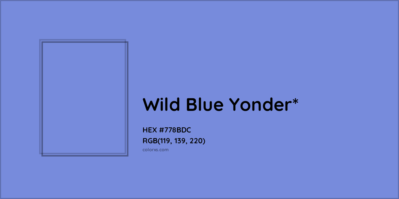 HEX #778BDC Color Name, Color Code, Palettes, Similar Paints, Images