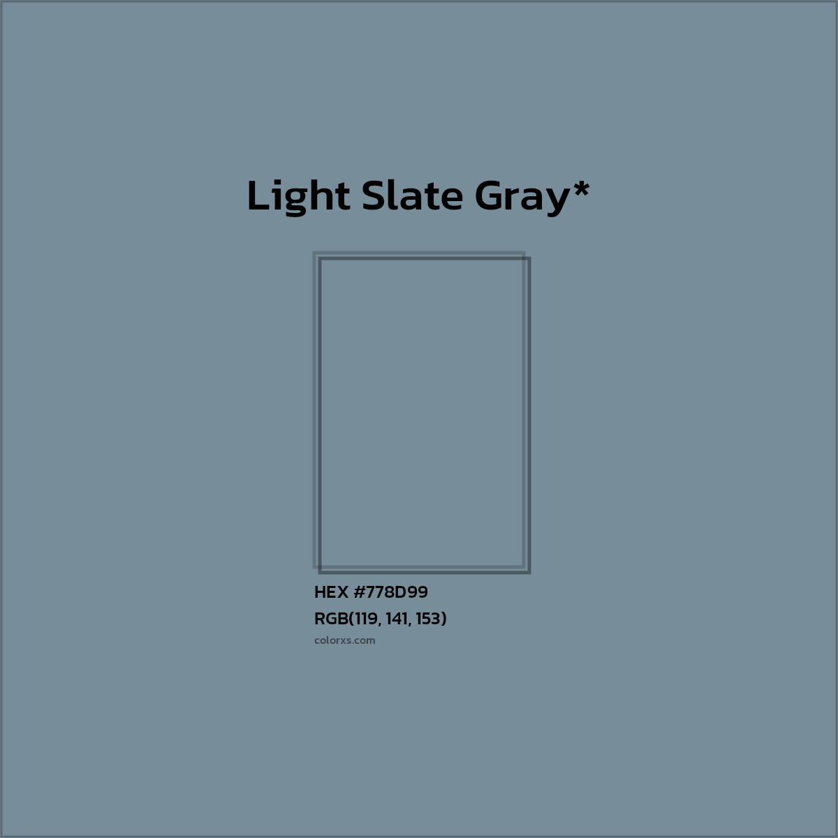 HEX #778D99 Color Name, Color Code, Palettes, Similar Paints, Images