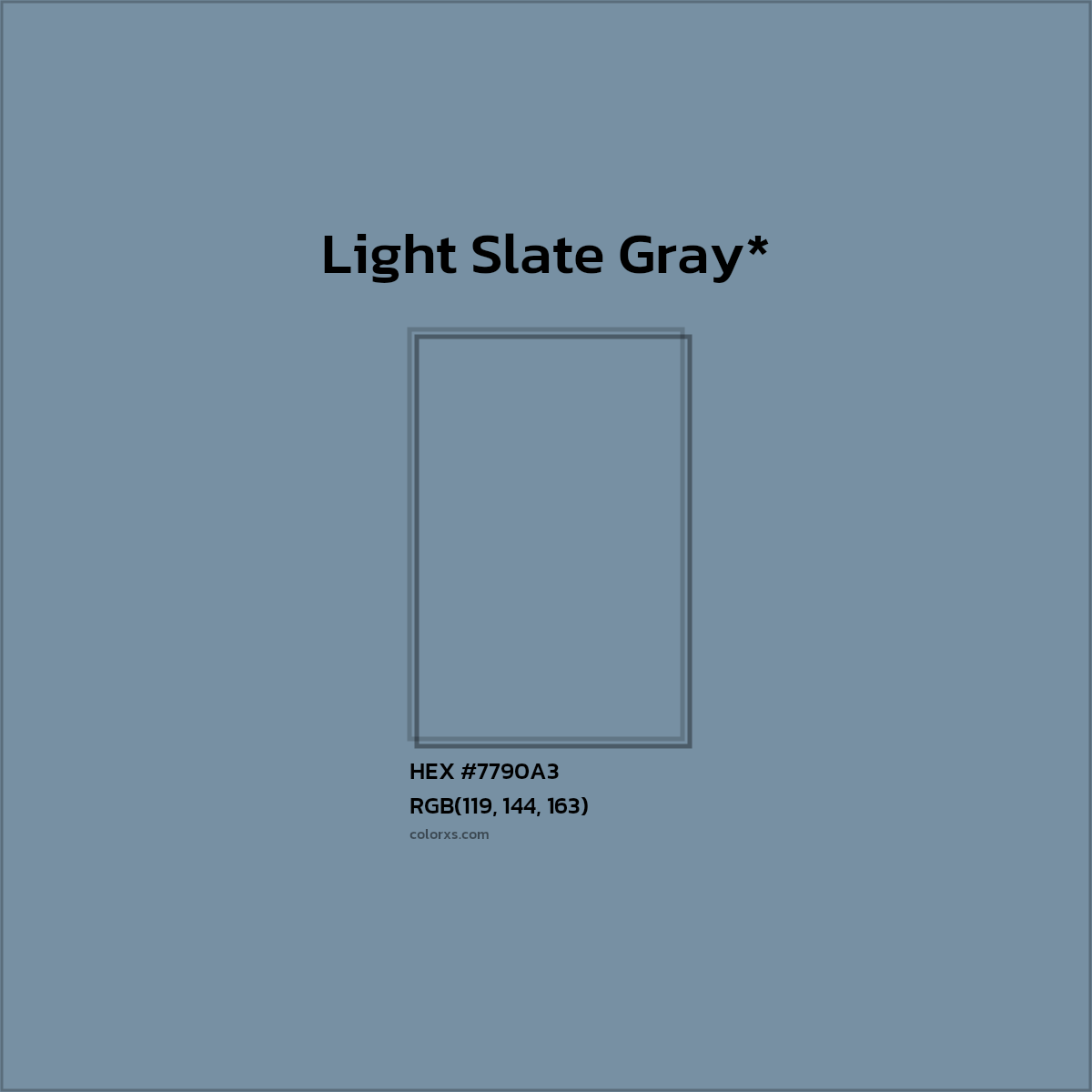 HEX #7790A3 Color Name, Color Code, Palettes, Similar Paints, Images