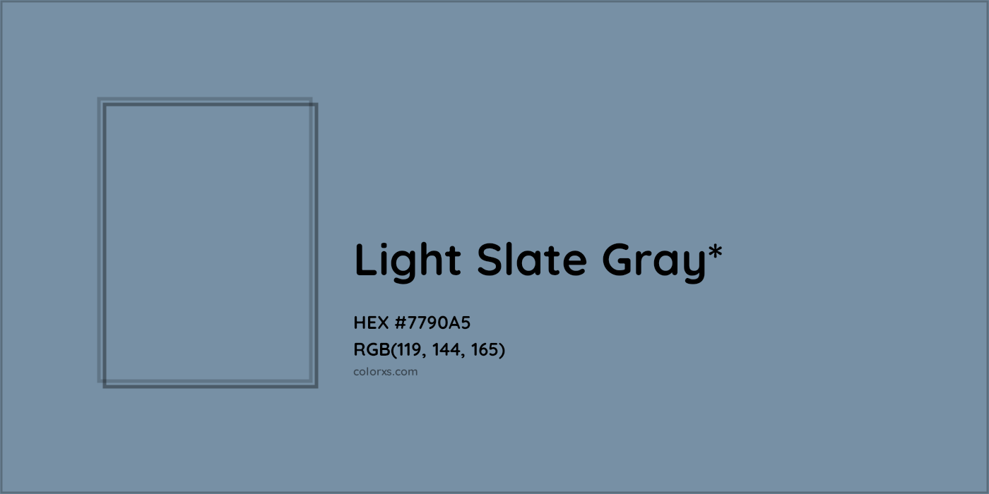 HEX #7790A5 Color Name, Color Code, Palettes, Similar Paints, Images