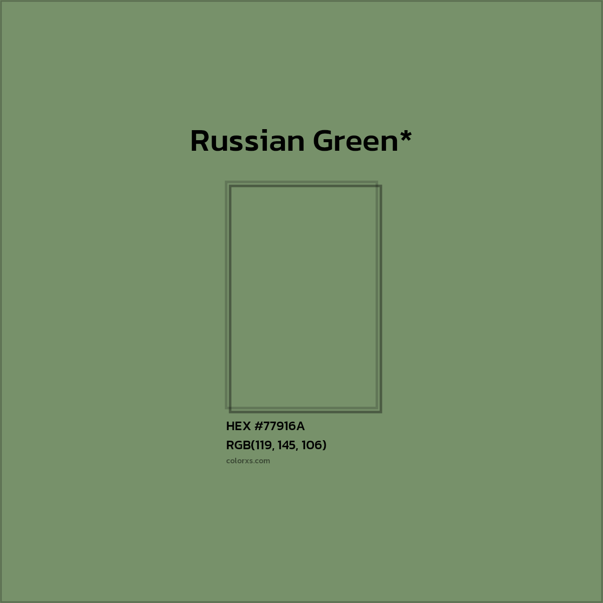 HEX #77916A Color Name, Color Code, Palettes, Similar Paints, Images