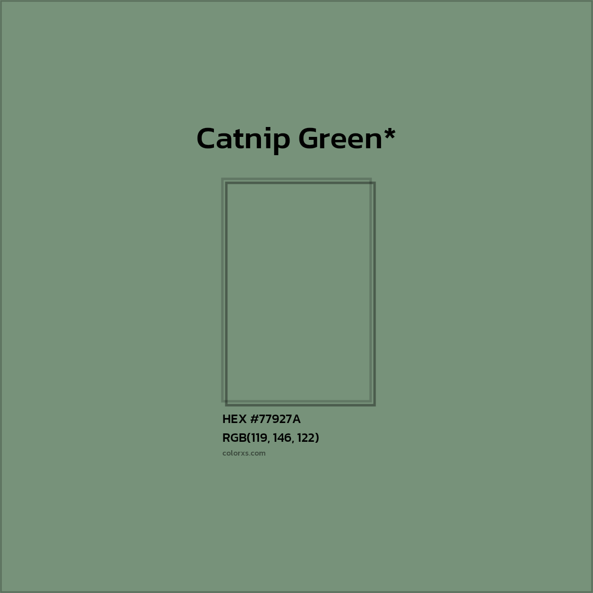 HEX #77927A Color Name, Color Code, Palettes, Similar Paints, Images