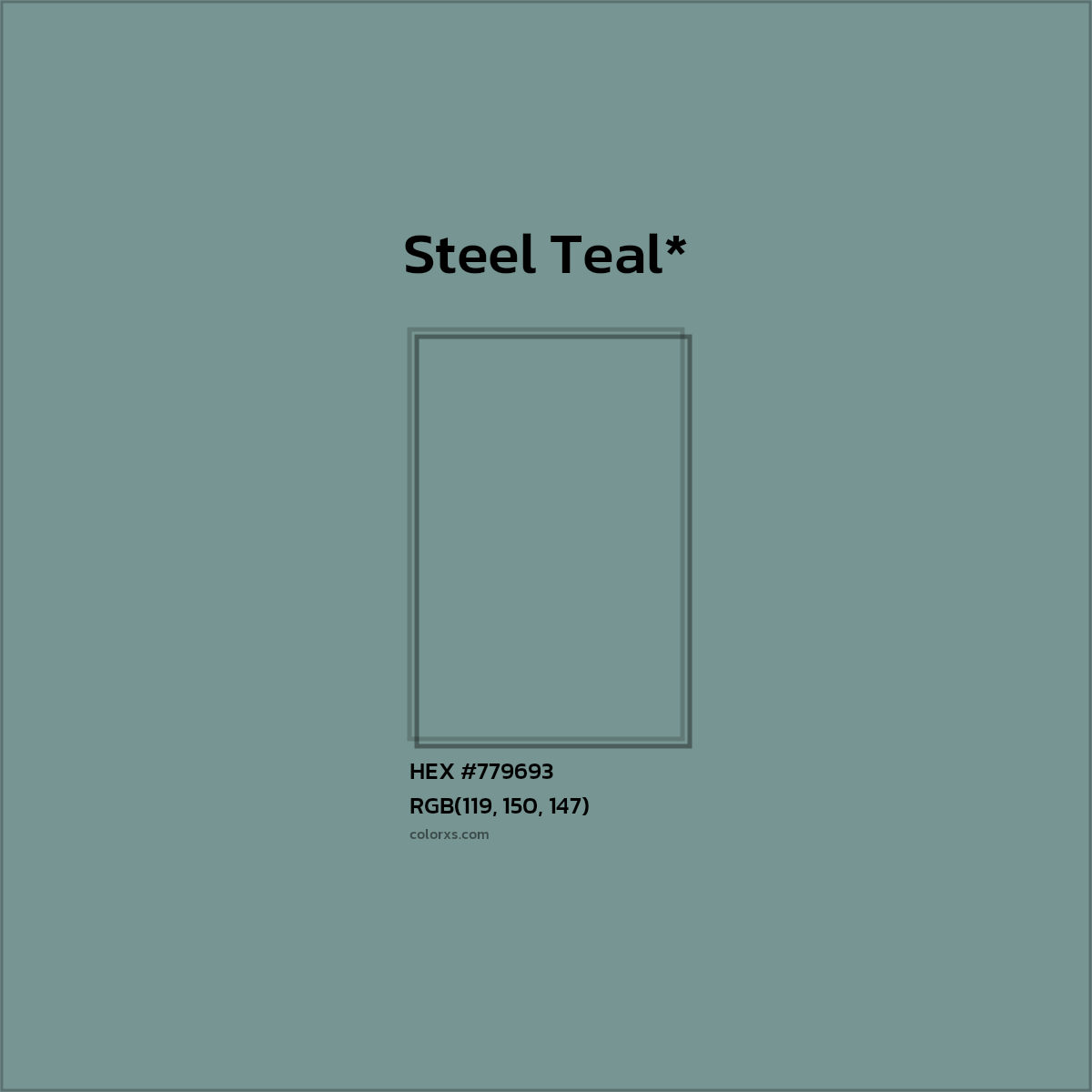 HEX #779693 Color Name, Color Code, Palettes, Similar Paints, Images