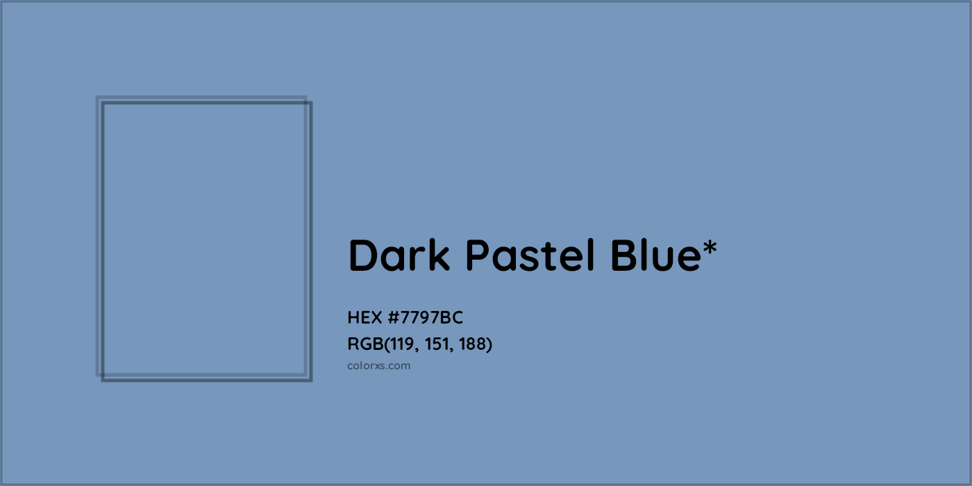 HEX #7797BC Color Name, Color Code, Palettes, Similar Paints, Images