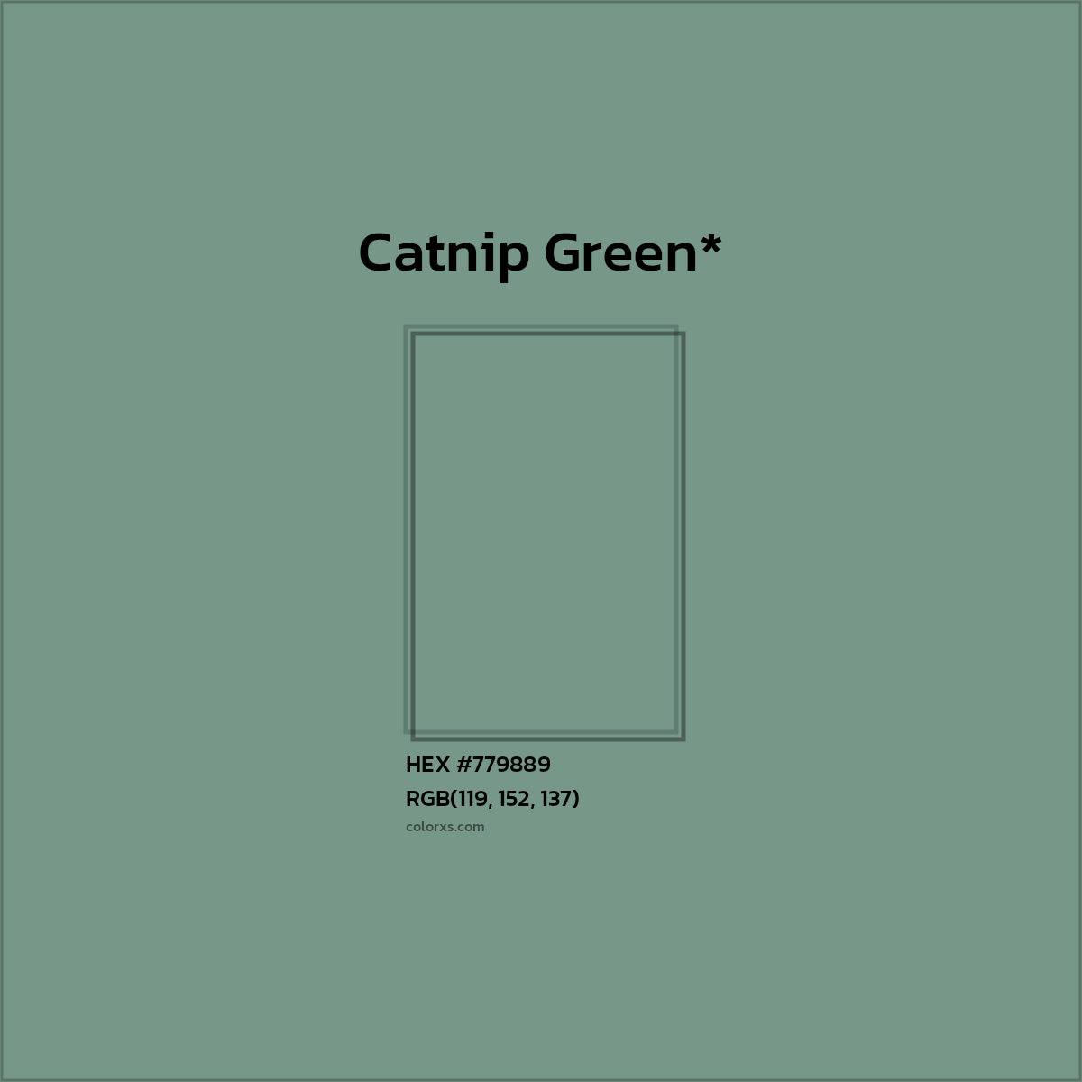 HEX #779889 Color Name, Color Code, Palettes, Similar Paints, Images