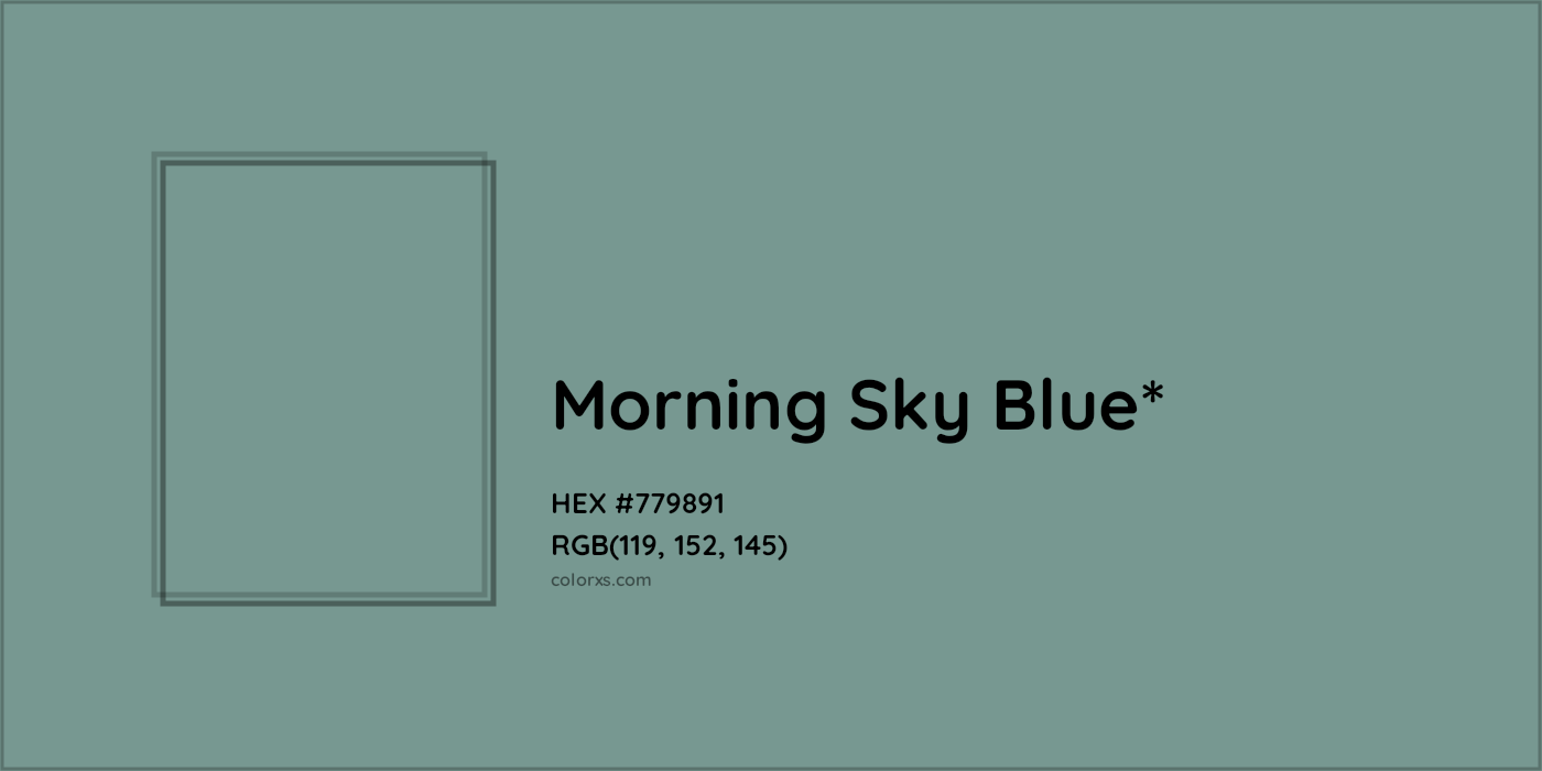 HEX #779891 Color Name, Color Code, Palettes, Similar Paints, Images