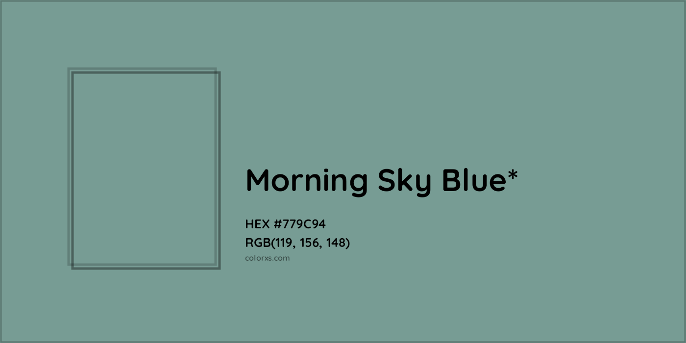 HEX #779C94 Color Name, Color Code, Palettes, Similar Paints, Images