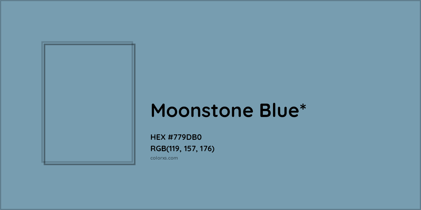 HEX #779DB0 Color Name, Color Code, Palettes, Similar Paints, Images