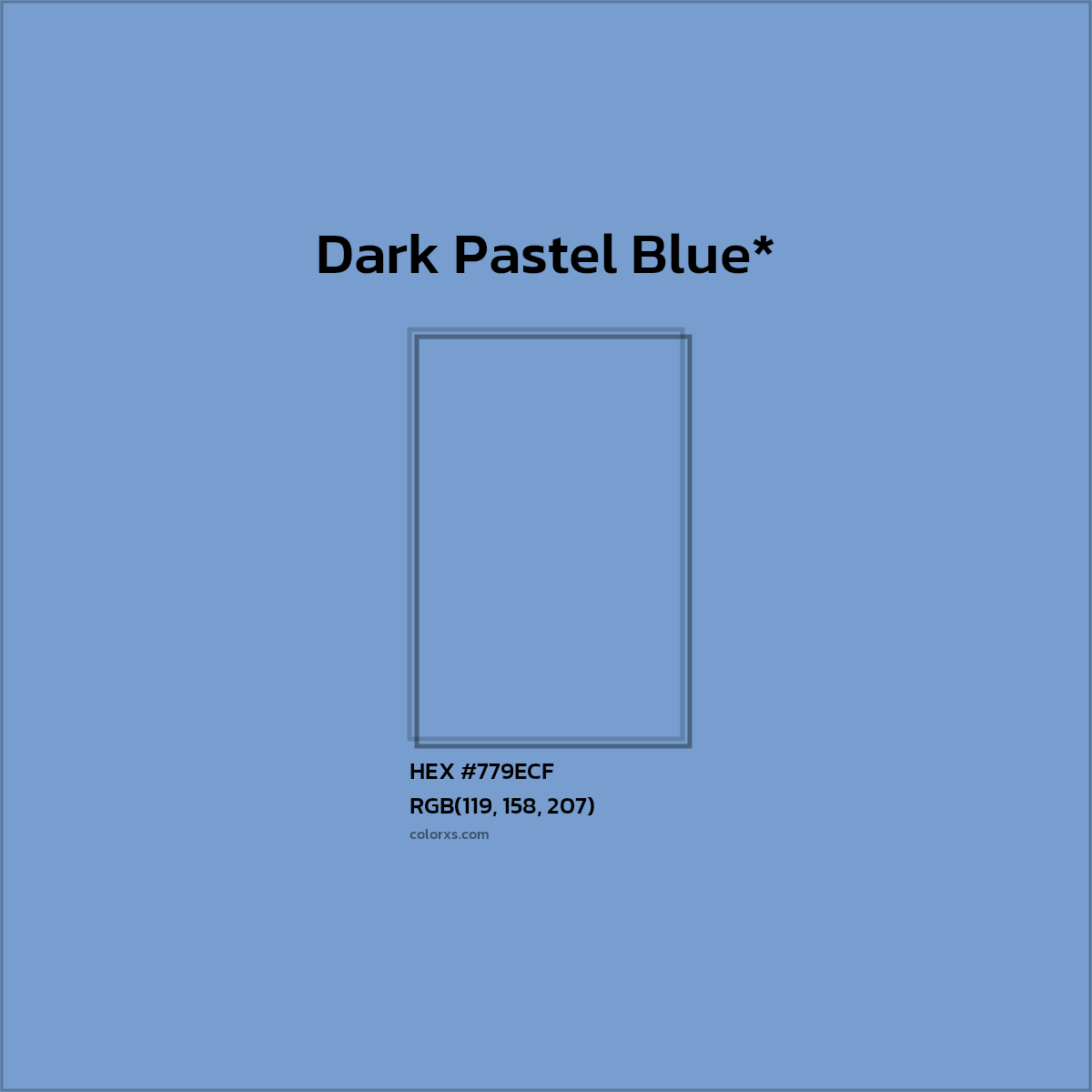 HEX #779ECF Color Name, Color Code, Palettes, Similar Paints, Images