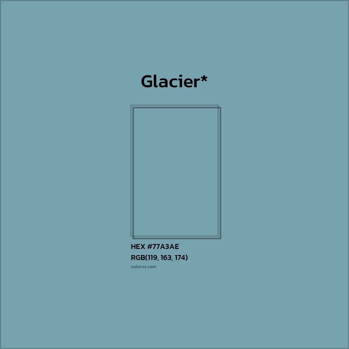 HEX #77A3AE Color Name, Color Code, Palettes, Similar Paints, Images
