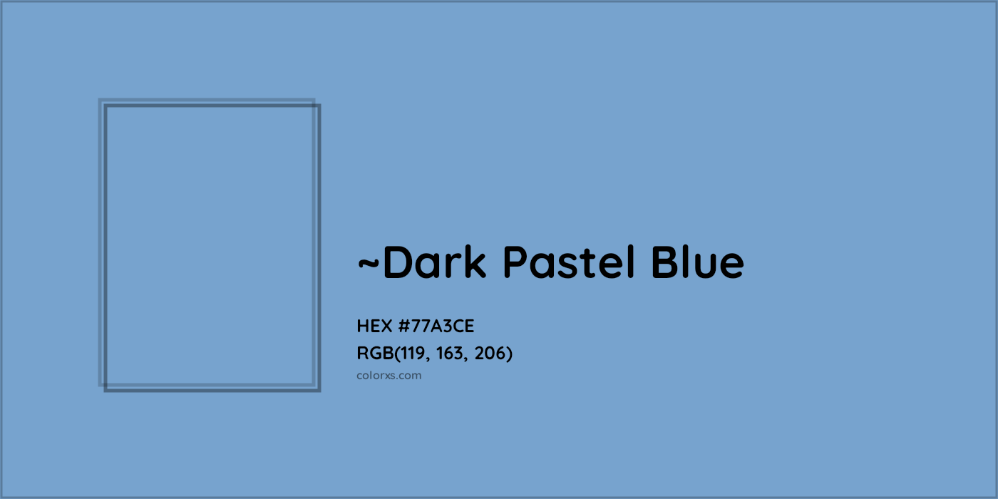 HEX #77A3CE Color Name, Color Code, Palettes, Similar Paints, Images