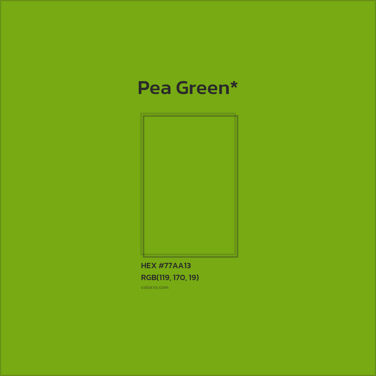 HEX #77AA13 Color Name, Color Code, Palettes, Similar Paints, Images