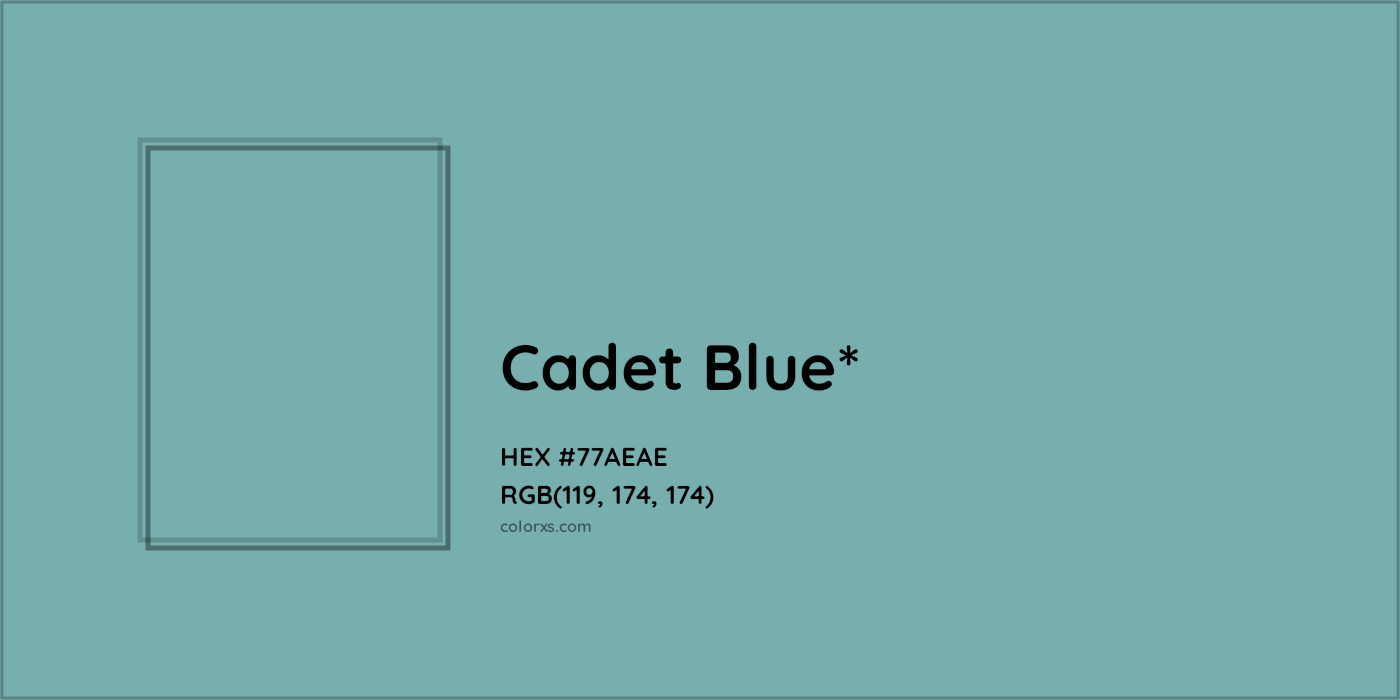 HEX #77AEAE Color Name, Color Code, Palettes, Similar Paints, Images