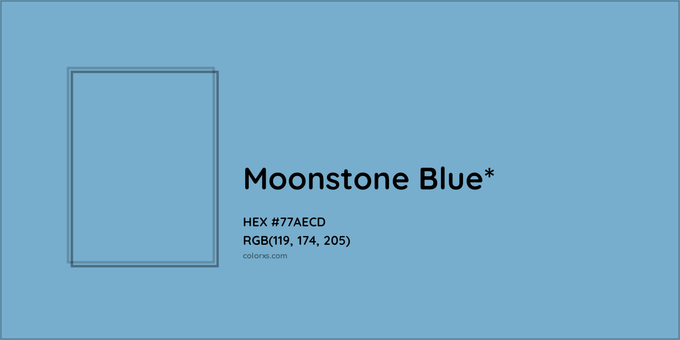 HEX #77AECD Color Name, Color Code, Palettes, Similar Paints, Images
