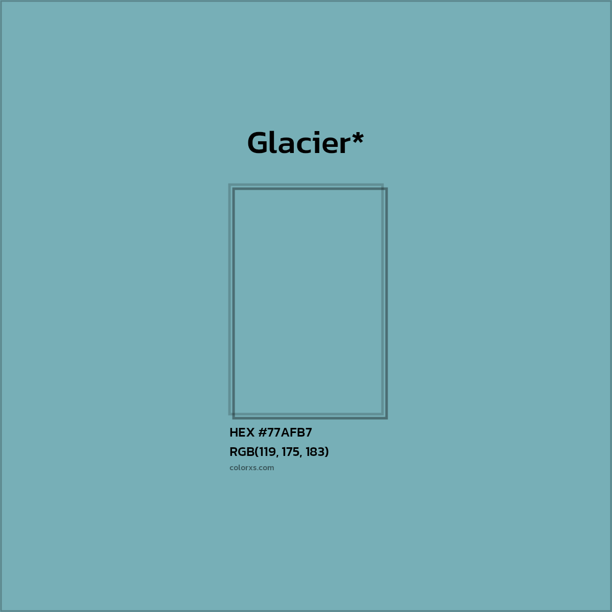 HEX #77AFB7 Color Name, Color Code, Palettes, Similar Paints, Images