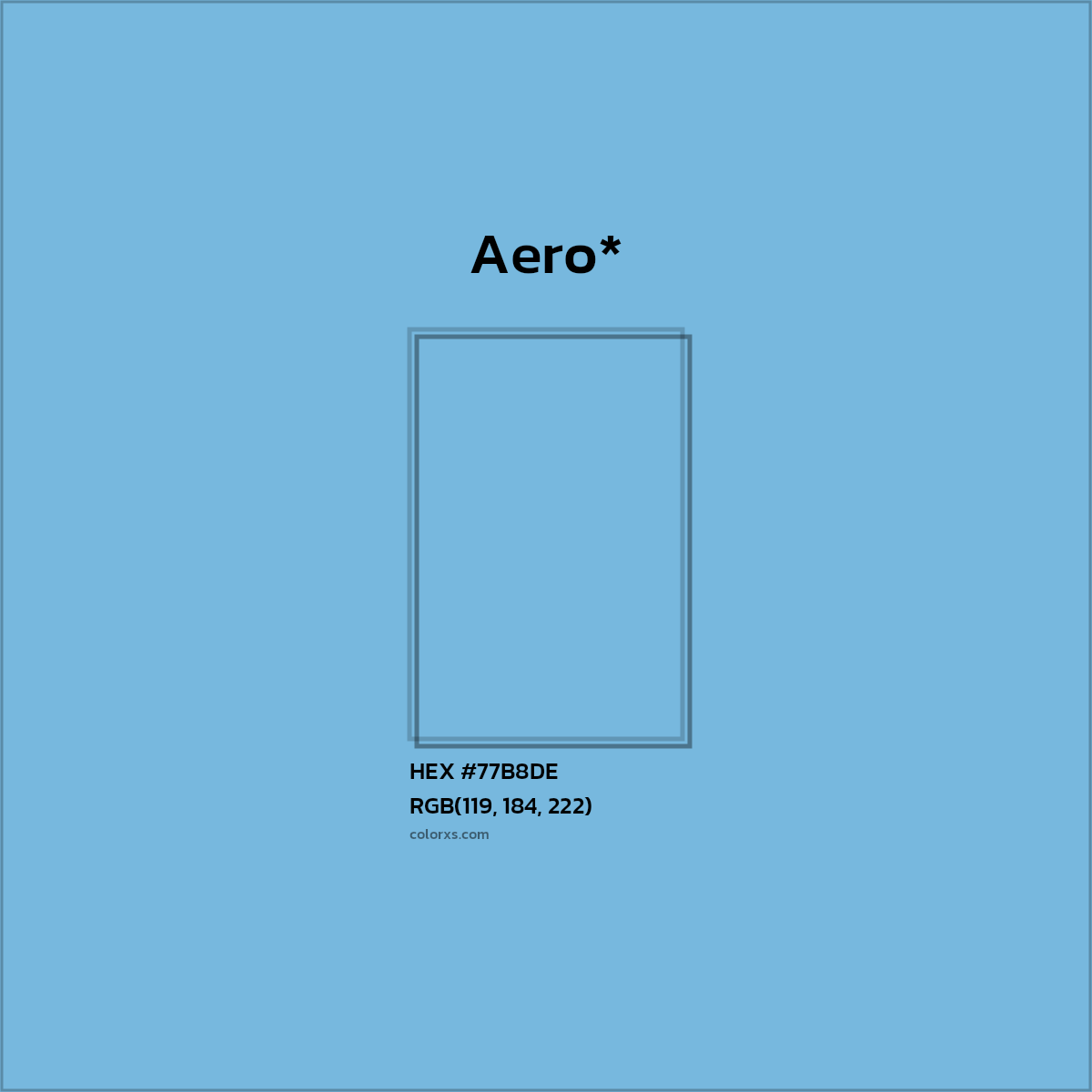 HEX #77B8DE Color Name, Color Code, Palettes, Similar Paints, Images