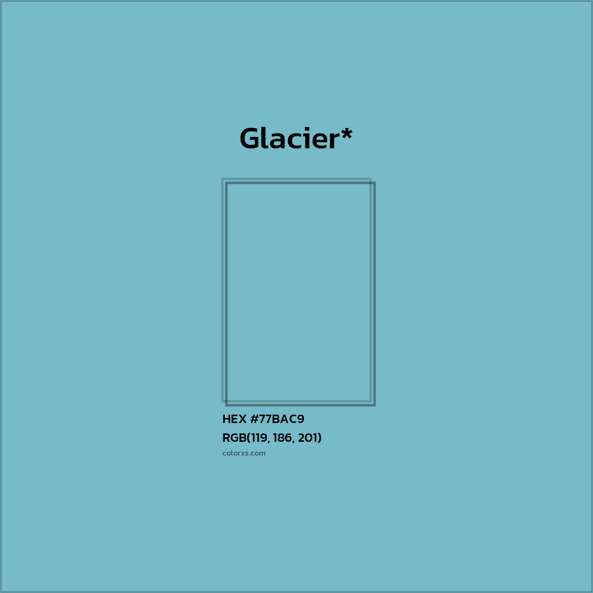 HEX #77BAC9 Color Name, Color Code, Palettes, Similar Paints, Images