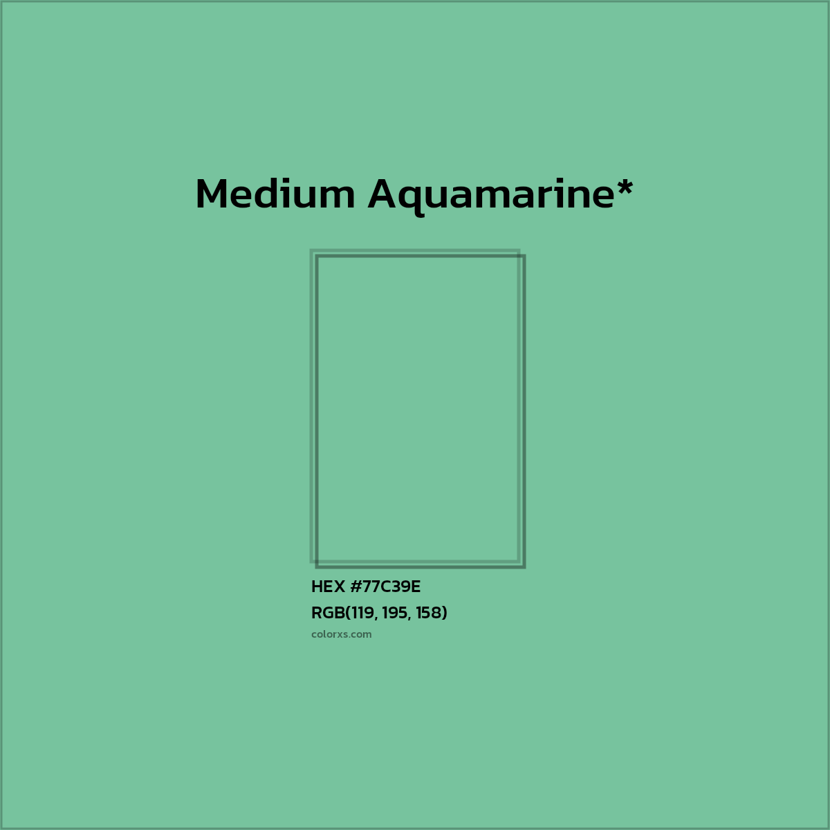 HEX #77C39E Color Name, Color Code, Palettes, Similar Paints, Images